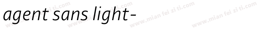 agent sans light字体转换
